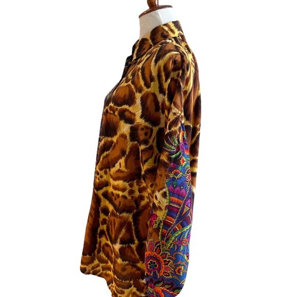 Versace Jeans Couture, Rare 1980s  Versace Shirt, Women’s Size L - Picture 6 of 16